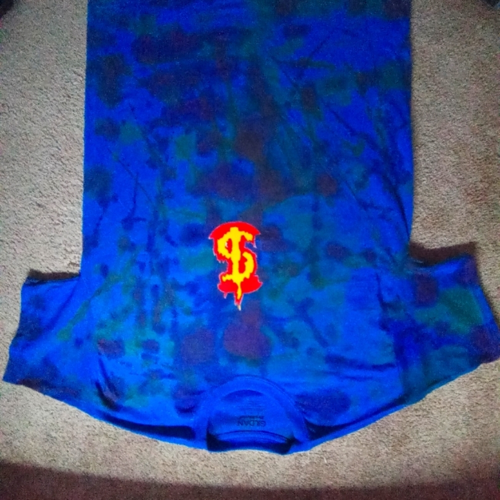 Blue CORWAYNE designer fire money sign